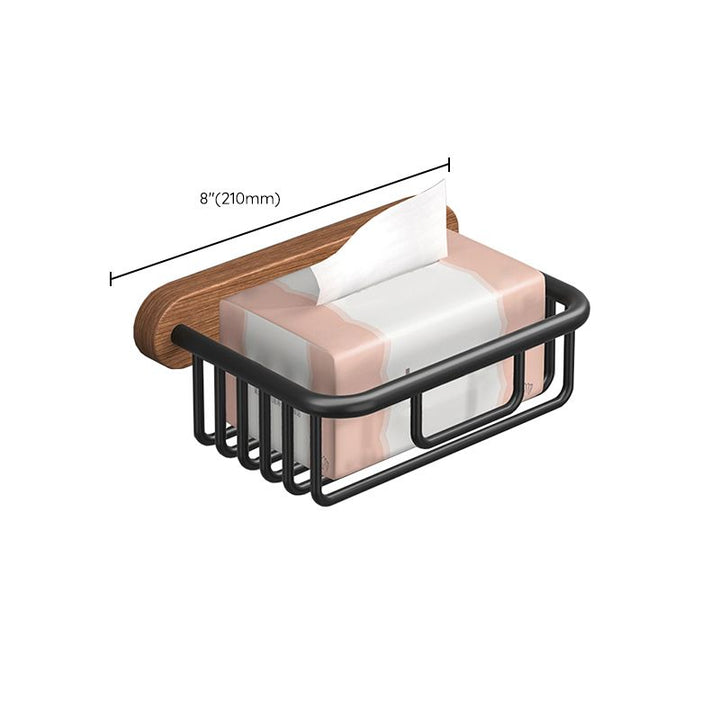 Lisslune | Metal and Wood Bathroom Accessories as Single Item or as Set without Drilling