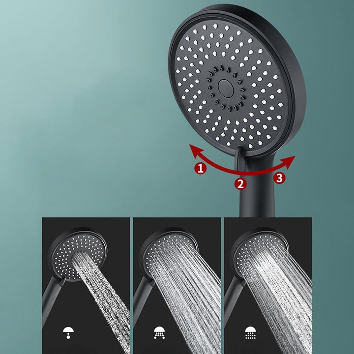 Lisslune | Bathroom Showerhead 3-Jet Massage Wall-Mounted Round Showerhead