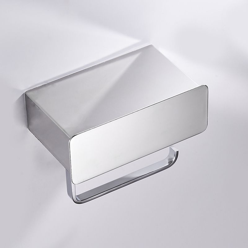 Lisslune | 2-piece stainless steel classic bathroom accessory set black & chrome paper holder