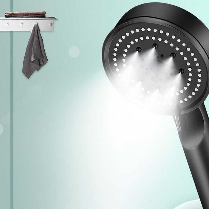 Lisslune | Contemporary shower head combination hand shower plastic wall-mounted round shower combination