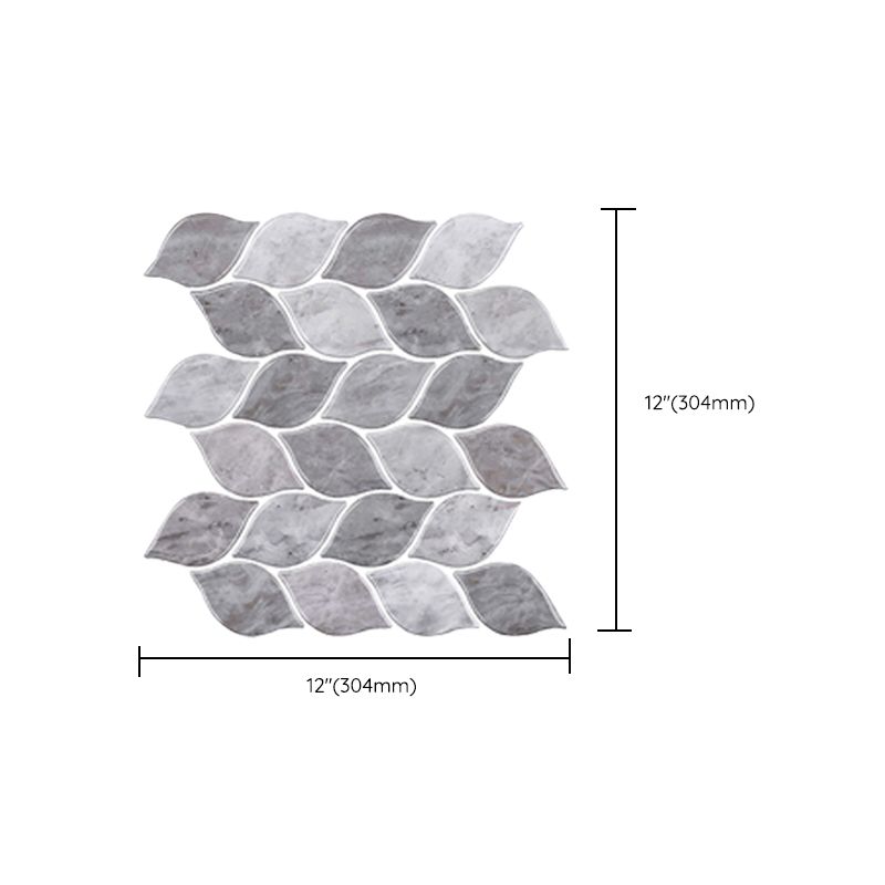 Lisslune | Peel & Stick Subway Tiles Plastic Stain Resistant Peel & Stick Subway Tiles 5-Pack