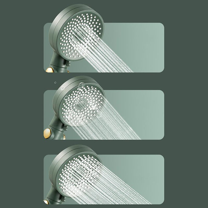 Lisslune | Contemporary Round Shower Head Combo Handheld Shower Head 9.8 Inch H Spray Head