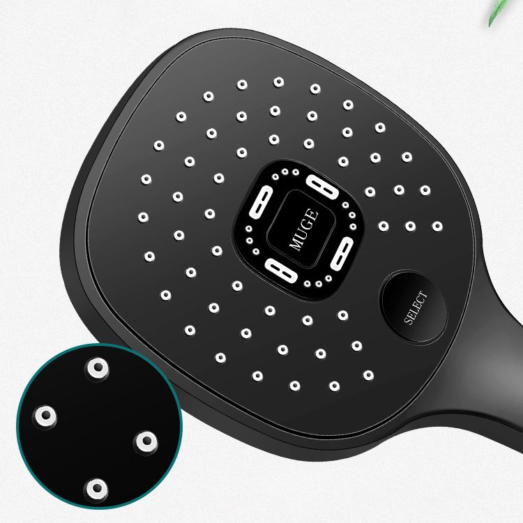 Lisslune | Contemporary Handheld Supercharged Shower Head Square Metal Spray Head