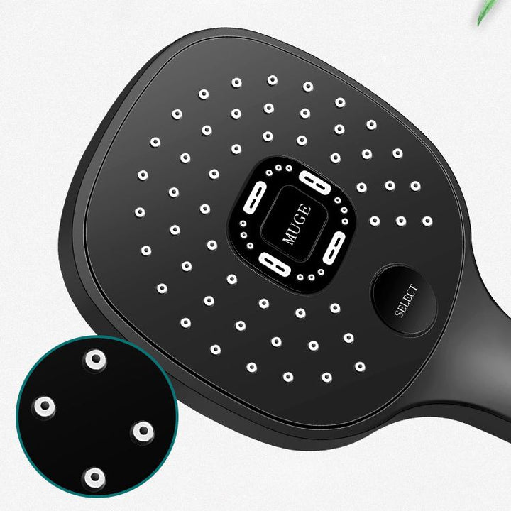 Lisslune | Contemporary Handheld Supercharged Shower Head Square Metal Spray Head
