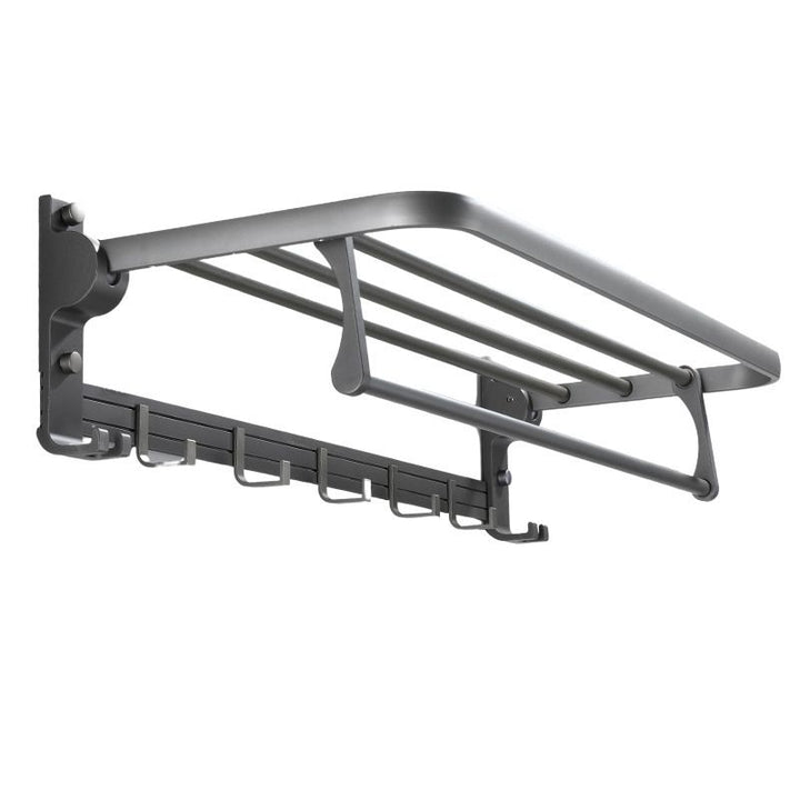 Lisslune | Contemporary Gray Bathroom Hardware Set Bathroom Shelf/Towel Bar Including Bathroom Set