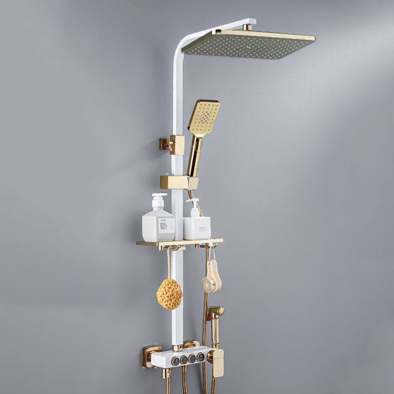 Lisslune | Modern Shower System Wall Mounted Stain Resistant Shower System with Hand Shower