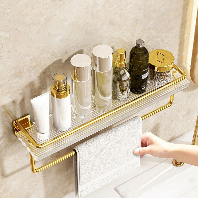 Lisslune | Modern Silver/Gold Bathroom Hardware Set Bathroom Shelf Bathroom Set