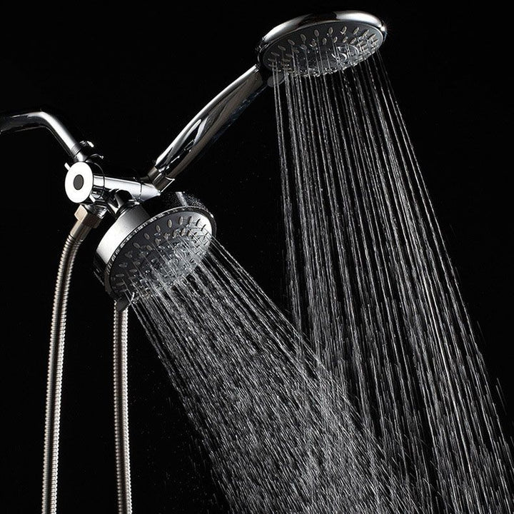 Lisslune | Modern Style Shower Heads Dual Wall Mounted Round Metal Dual Shower