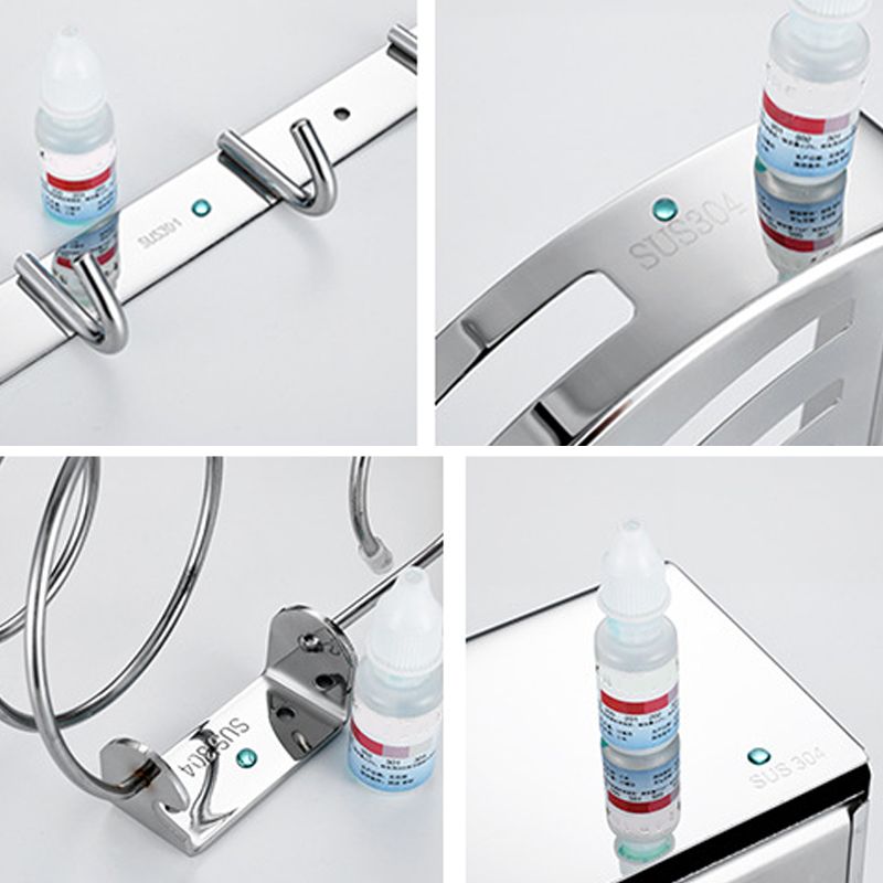 Lisslune | Modern Stainless Steel Bathroom Accessories Towel Bar Bathroom Set