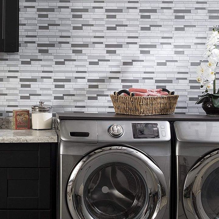 Lisslune | Floor and wall tile kitchen brick look for peeling and sticking waterproof wall tile