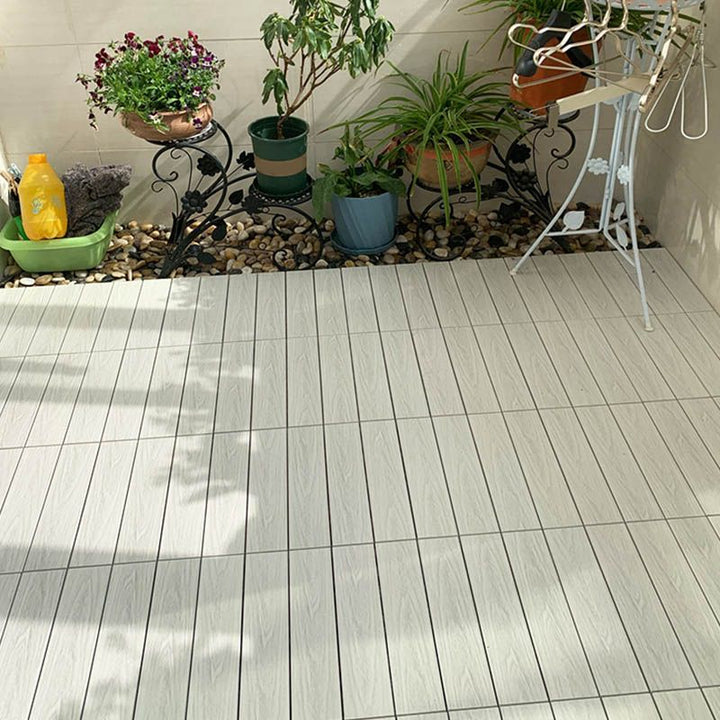 Lisslune | Classic square terrace tiles solid color composite tiles for outdoor use