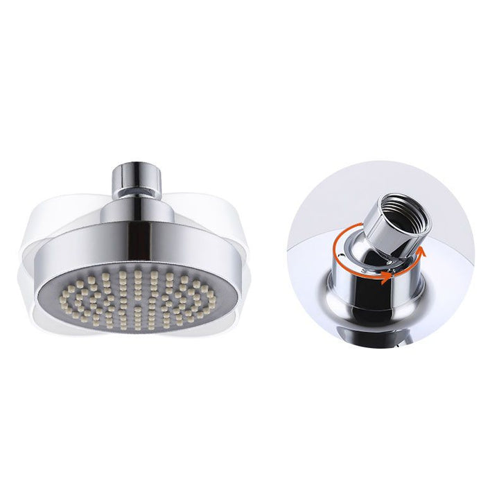 Lisslune | Round Small Upper Shower Head Wall Mount Adjustable Shower Head