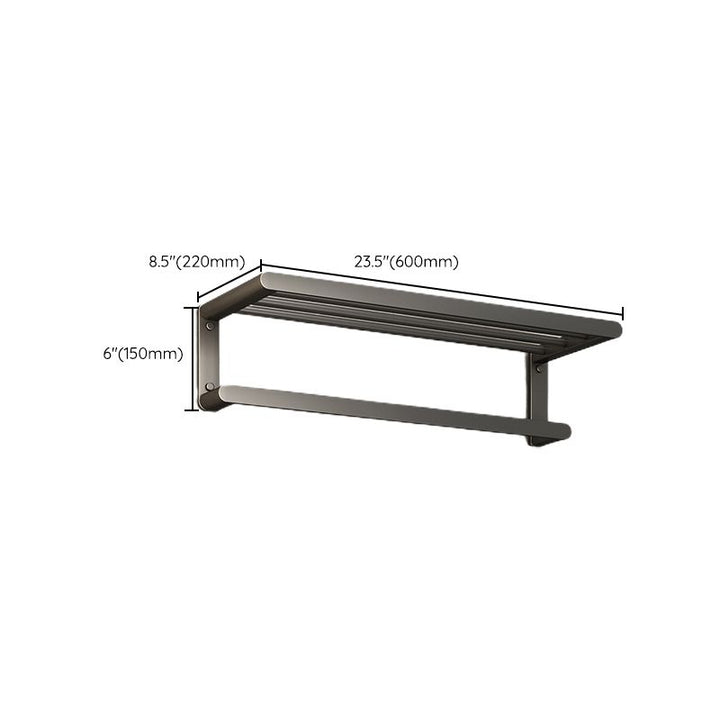 Lisslune | Matte Gray Bathroom Hardware Set Modern Bathroom Accessories Set