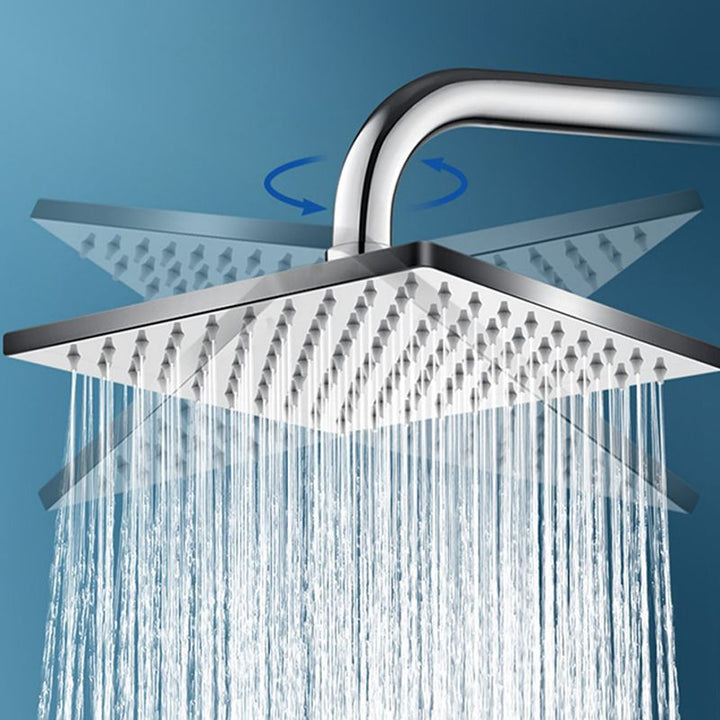 Lisslune | Contemporary square shower head combination with handheld shower