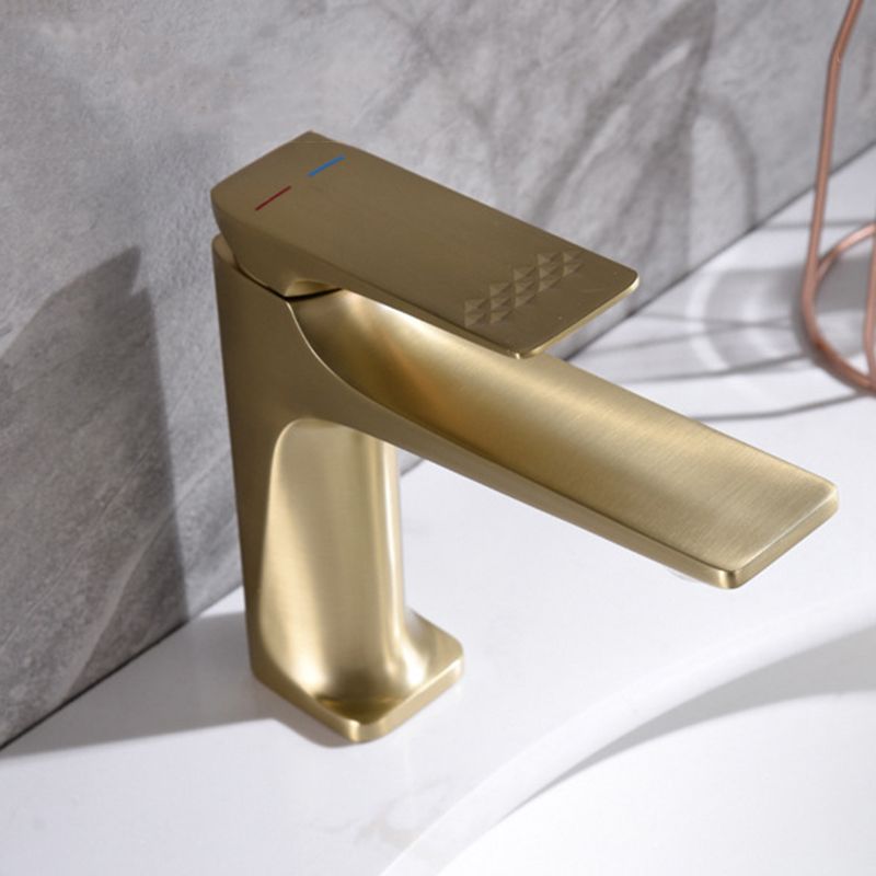 Lisslune | Modern Bathroom Faucet Brass Deep Arc Lever Handle with Faucet Hose