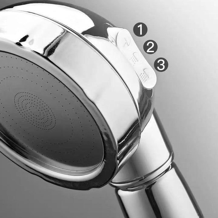 Lisslune | Contemporary Shower Combination Hand Shower Plastic Wall Mount Round Shower Head Combination