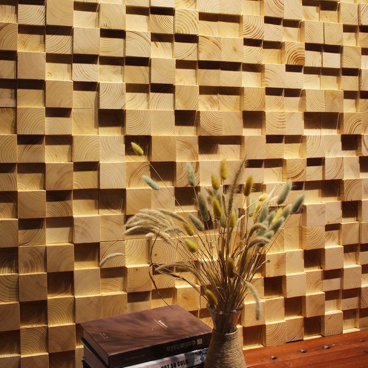 Lisslune | Wall-Ceiling Light Wood Gluing Mosaic Indoor Modern Wall Ceiling