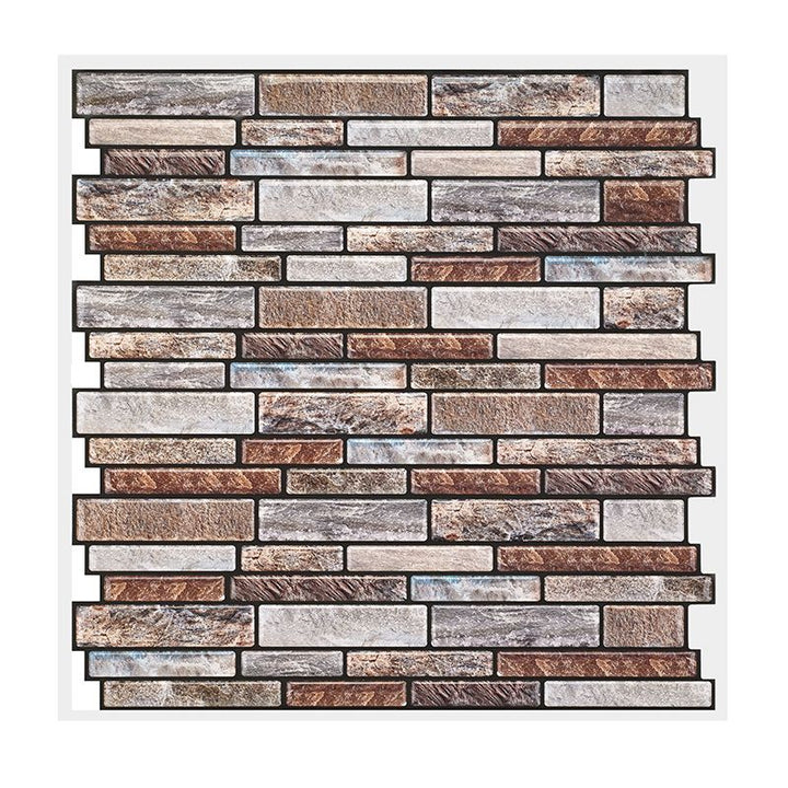 Lisslune | Wall Tiles Floor Tile Kitchen Brick Look Waterproof Peel and Stick Wall Tiles Floor Tile
