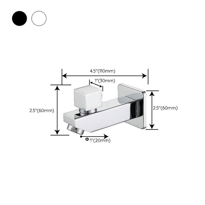 Lisslune | Widely used wall-mounted bathroom sink faucet cross handle low arch faucet
