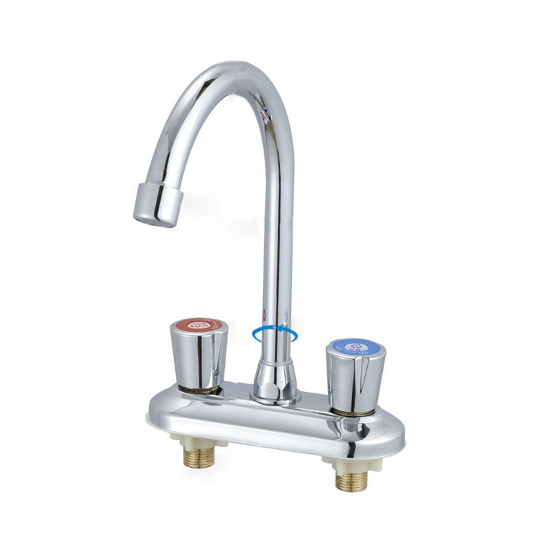 Lisslune | Button handle central faucet Contemporary design sink faucet 2-hole faucet for the bathroom