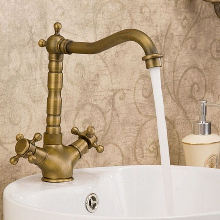 Lisslune | Glam Centerset Faucet Single Hole Basin Faucet with 2 Handles