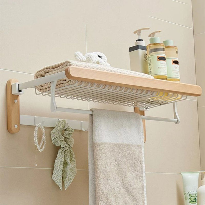 Lisslune | White Bathroom Set Solid Wood & Aluminium Bathroom Accessories individually or as a set