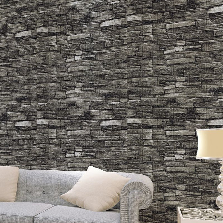 Lisslune | Industrial Wall Panel 3D Brick Bathroom Living Room Wall Panels Set of 10