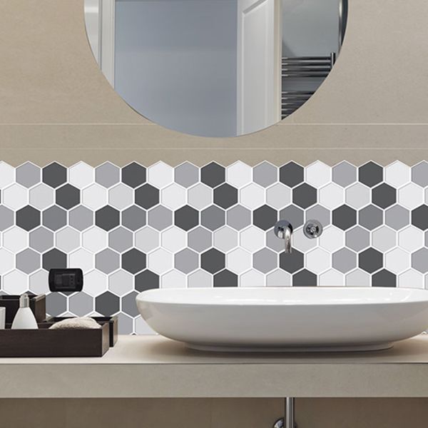 Lisslune | Mosaic Tiles Wallpaper PVC waterproof for peeling and sticking Mosaic tiles with hexagonal shape
