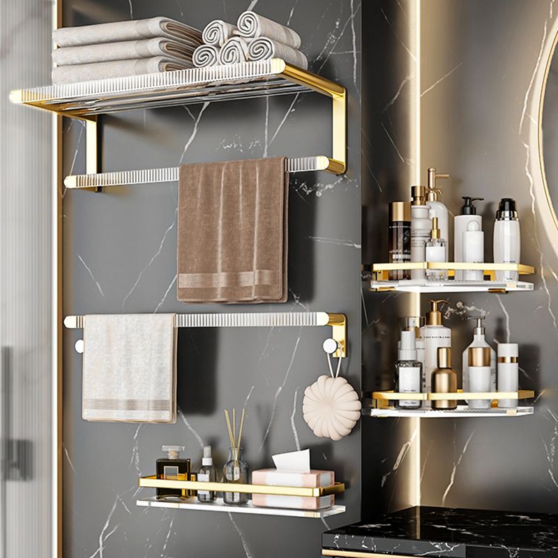 Lisslune | Metal and Acrylic Bathroom Accessory Set Transparent Bathroom Accessories