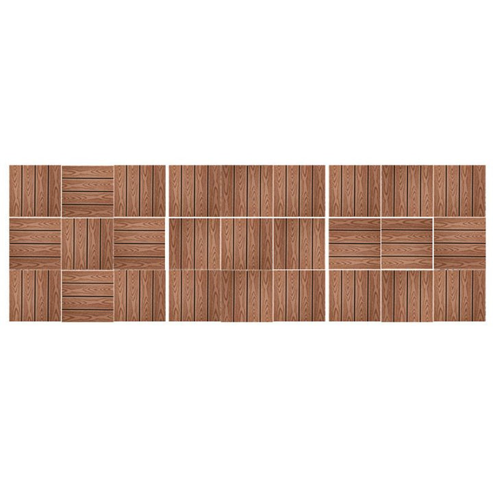 Lisslune | Rectangular constructed tiles water-resistant parquet flooring for balcony