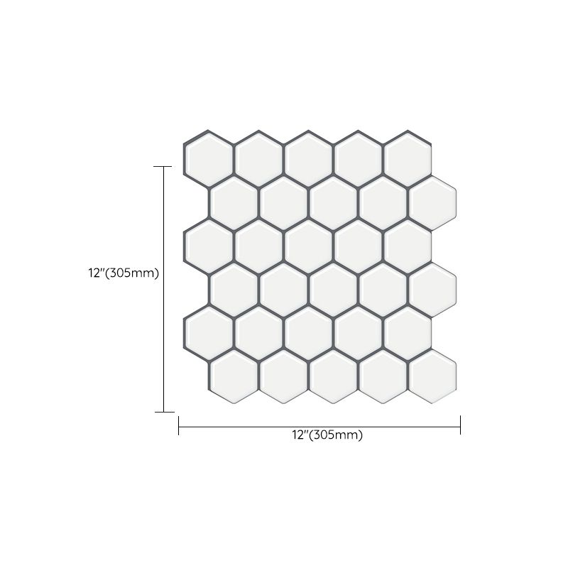 Lisslune | Matte Square Peel & Stick Tile Stone Composite Subway Tile for Kitchen Backsplash
