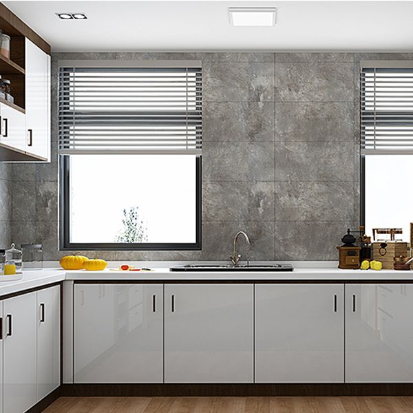 Lisslune | Rectangular PVC 12" X 23" 6-Pack Peel and Stick Wall Tile Kitchen and Bathroom Back Splash