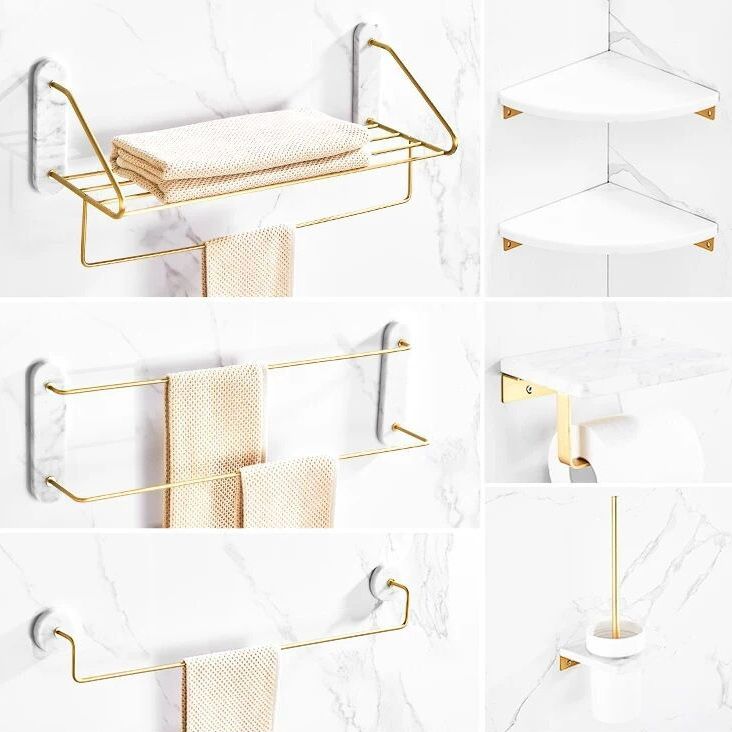 Lisslune | Modern bathroom accessories as a single piece or as a set in marble and metal