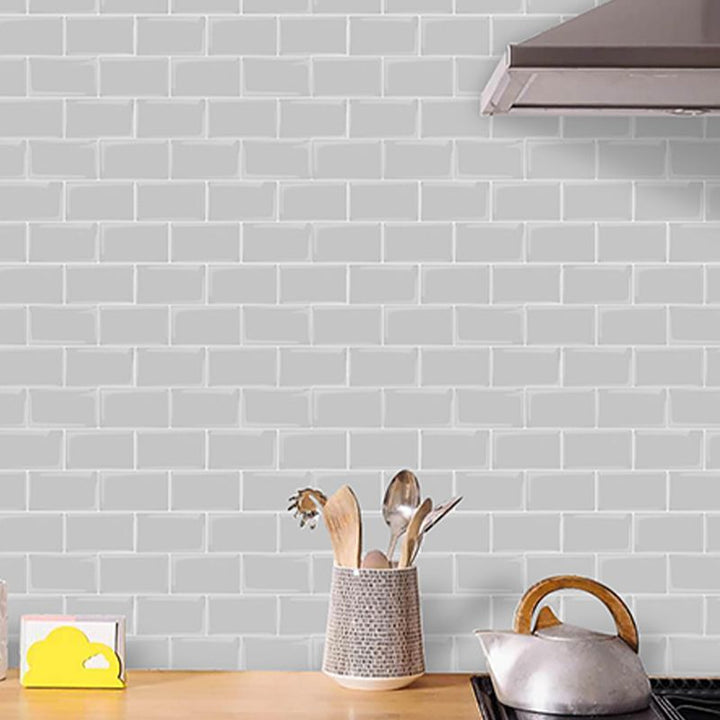 Lisslune | Subway Tile Wallpaper Plastic Waterproof Removable & Stick Subway Tile