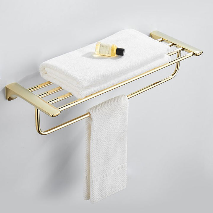 Lisslune | Modern Bathroom Accessory Mounting Kit Gold Bathroom Hardware