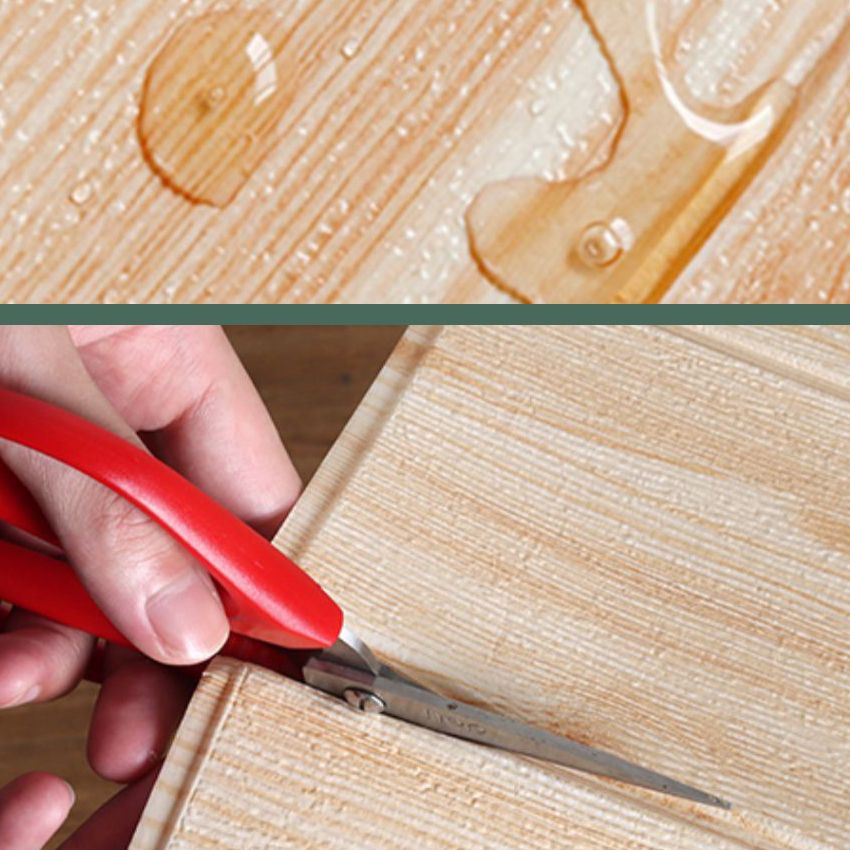 Lisslune | Modern Artificial Wood Grain Wall Access Panel Peel-and-Stick Foam Back Panel