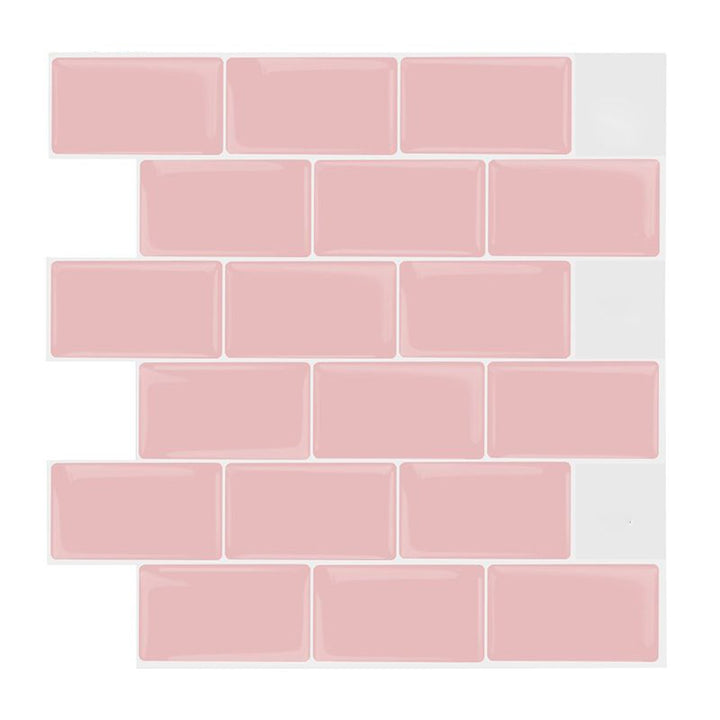 Lisslune | Simple Peel & Stick Tile Scratch-Resistant Plastic Peel and Stick Subway Tile for Shower