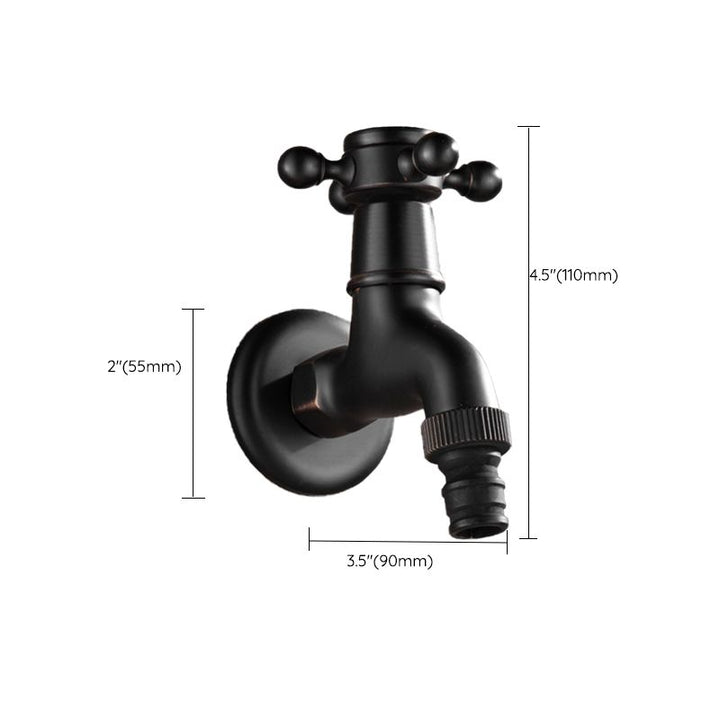 Lisslune | Width Bathroom Sink Faucet Wall-Mounted Cross Handle Faucet