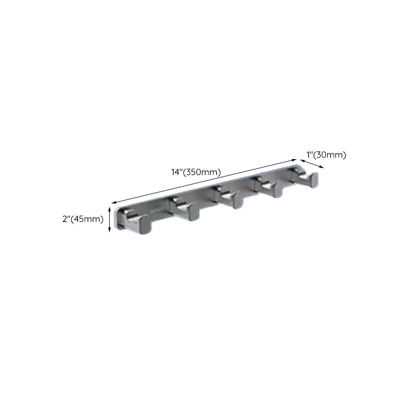 Lisslune | Contemporary bathroom accessory set made of aluminum with towel holder/bath shelf