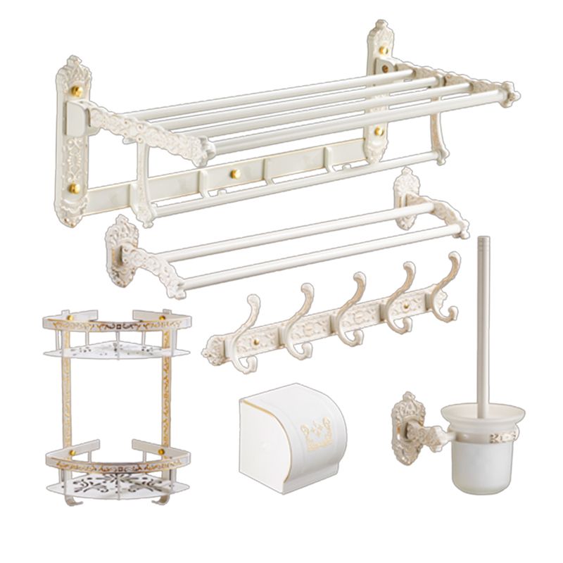 Lisslune | Traditional Bathroom Accessories Set White Bathroom Accessories Hardware Set