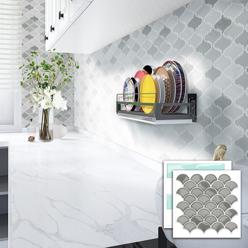 Lisslune | Peel & Stick Subway Tiles Plastic Stain Resistant Peel & Stick Subway Tiles 5-Pack
