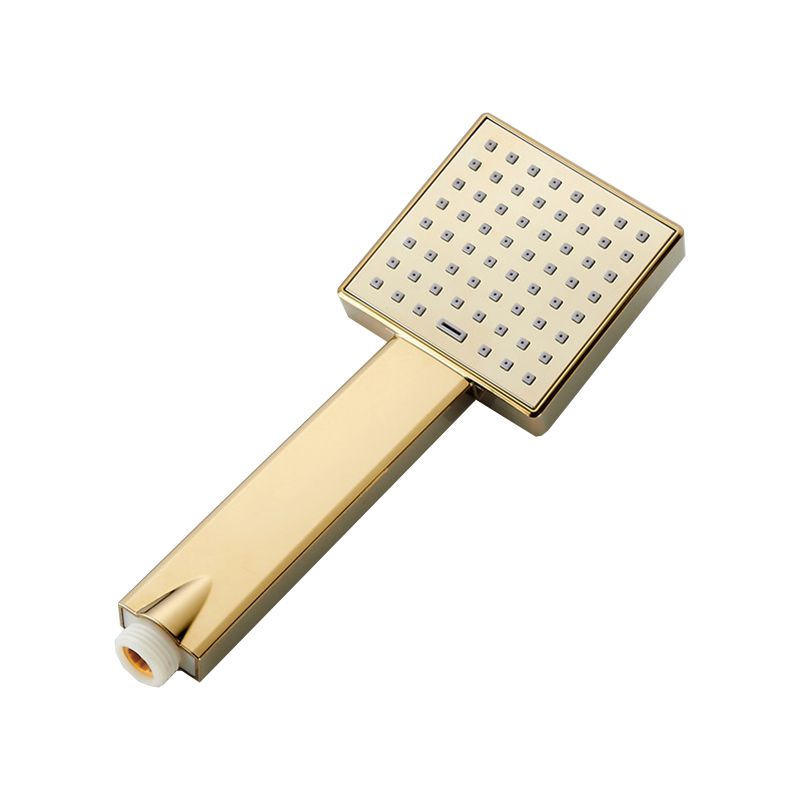 Lisslune | Contemporary Shower Head Square Golden Bathroom Handheld Shower