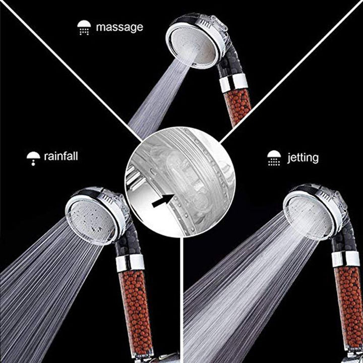 Lisslune | Bathroom Shower Head Rainfall Round Adjustable Shower Heads Ceiling Mounted Shower Head