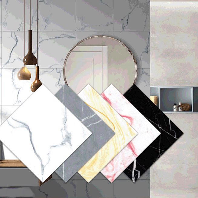 Lisslune | Modern plastic wallpaper single piece peel and stick wall tile with square shape