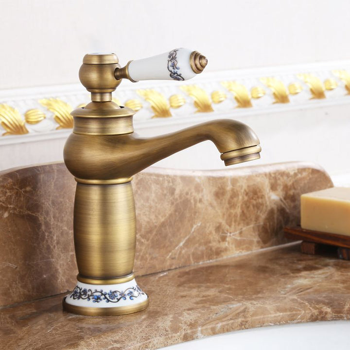 Lisslune | Country House Wide Water Tap Basin Faucet with Lever Handle