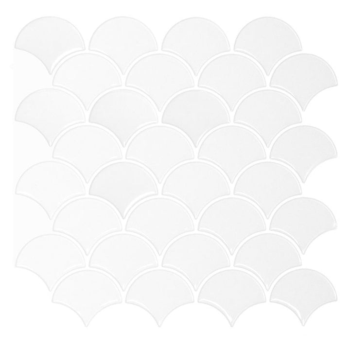 Lisslune | Polygon Metal Peel and Stick Back Wall Tile PVC Peel and Stick Tile for the Kitchen