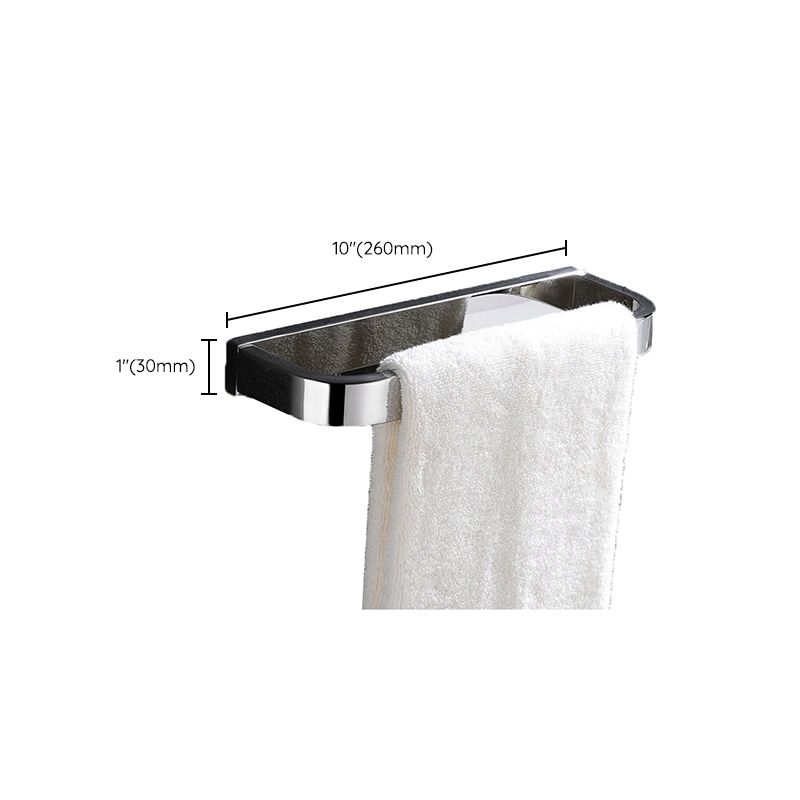 Lisslune | Polished Chrome Modern Bathroom Accessory Set made of Stainless Steel Towel Holder/Soap Dish