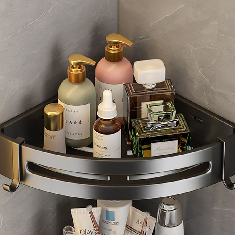 Lisslune | Matt Black 2-piece modern bathroom accessories as a single item or as a set with bath shelf