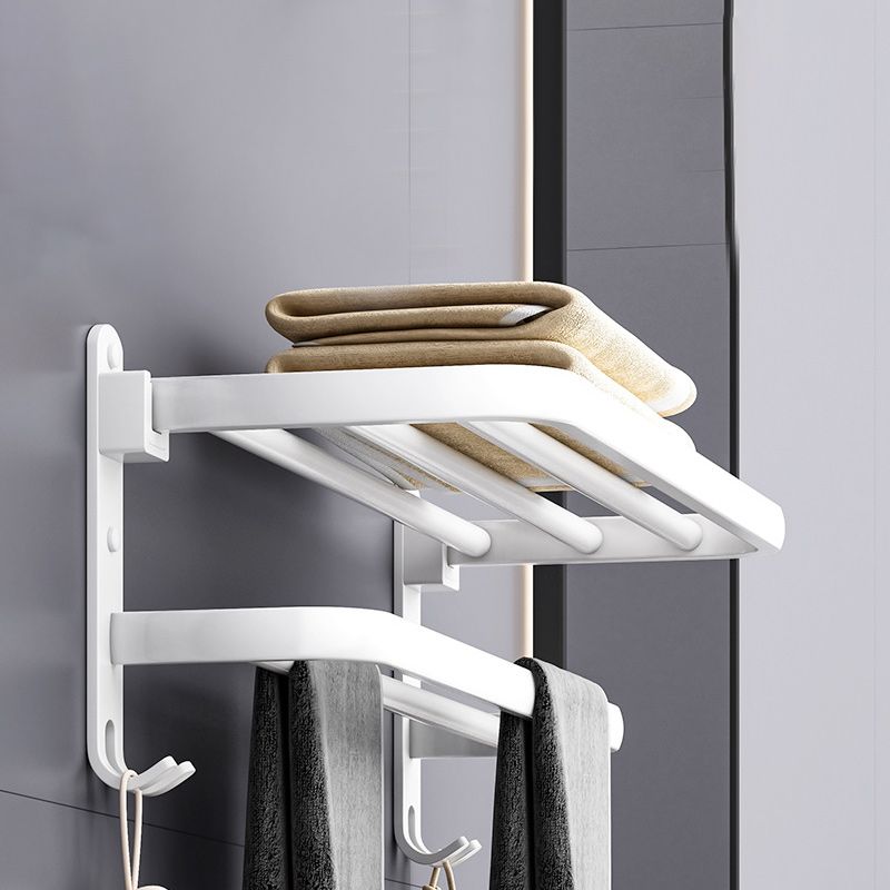 Lisslune | White contemporary bathroom accessories set stainless steel aluminum bathroom set