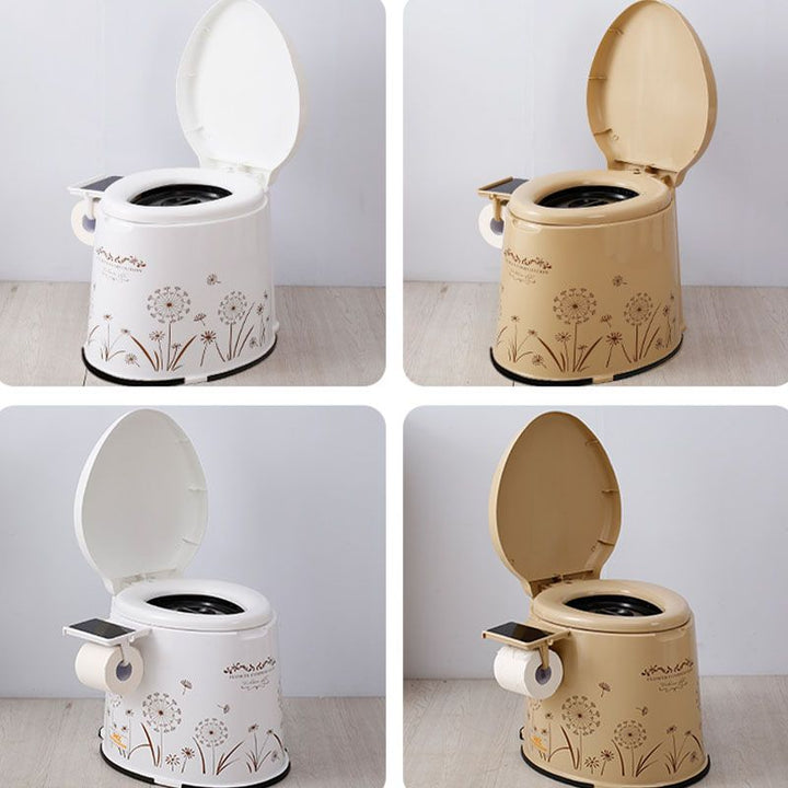 Lisslune | Modern Plastic Floor-Mounted Toilet Bowl with Seat for the Bathroom